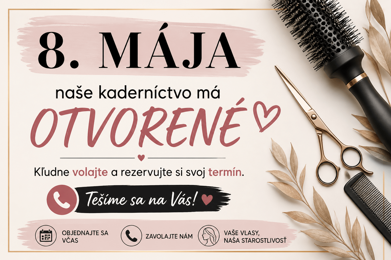 otvorene kadernictvo 8.maja